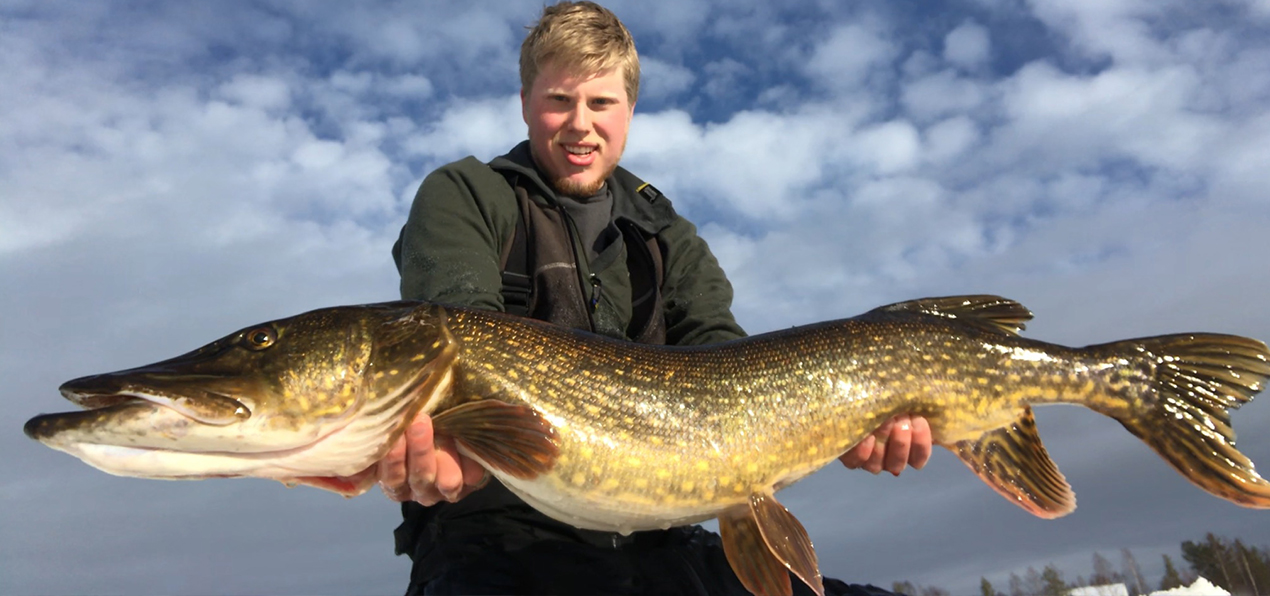 Emmanuel with a monster pike